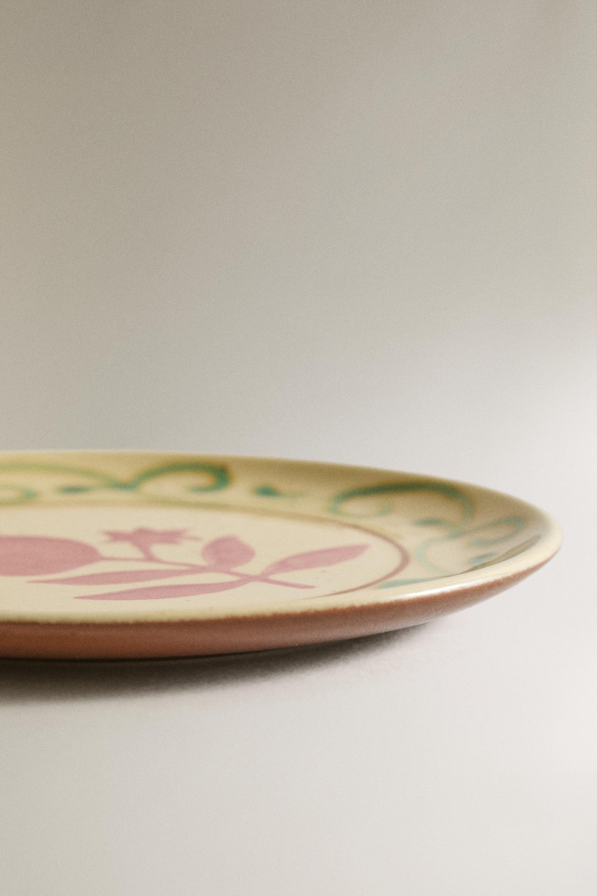TERRACOTTA POMEGRANATE SIDE PLATE